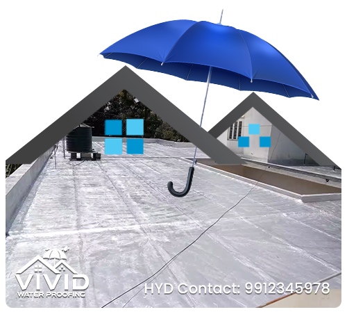 Terrace coated strong protection Vivid-water-Proofing